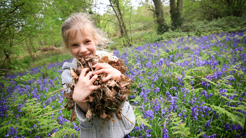 Kids outdoor fun spring