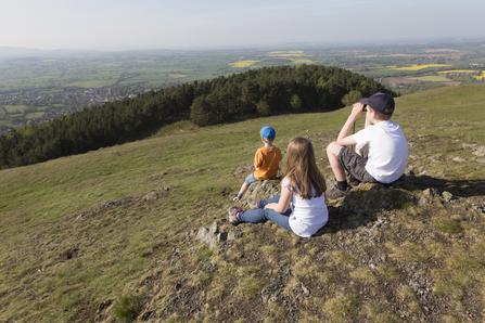 Kids on top of Earls Hill