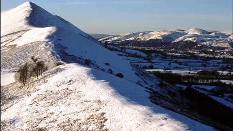 winter over stretton hills