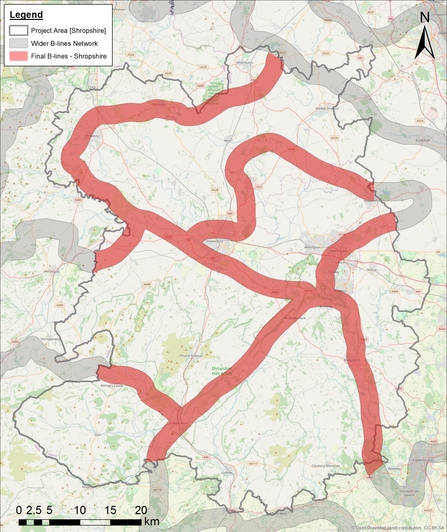 Shropshire b lines routes